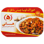 خوراک لوبیا چیتی و قارچ هانی