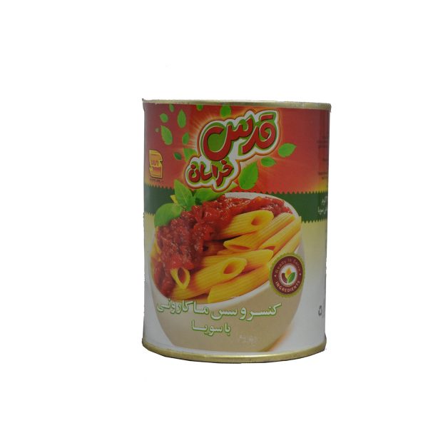 قدس کنسرو سس ماکارونی با سویا ۳۵۰ گرمی