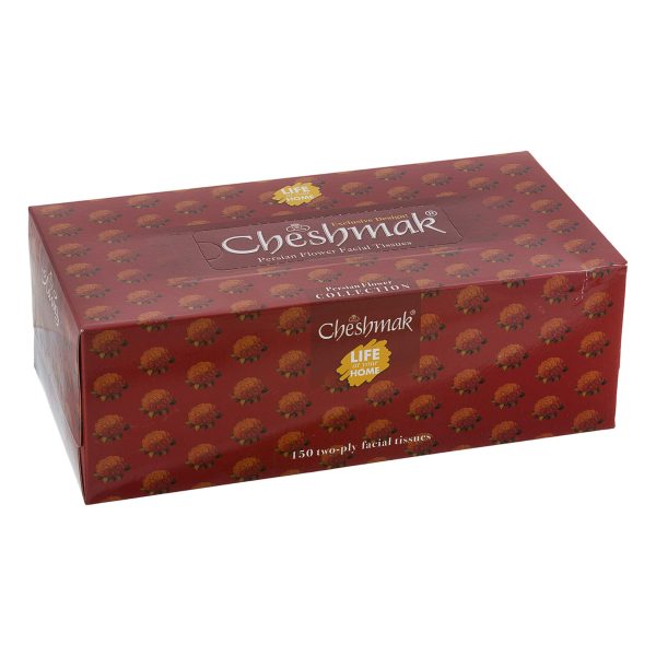 دستمال کاغذی گل ایرانی دو لایه 150 برگ چشمک