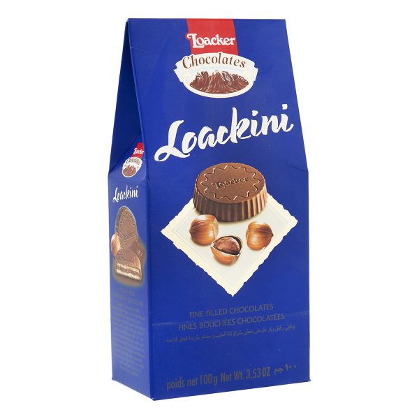 ویفر کاکائو با کرم فندق روکش شکلات 100 گرمی لوکر