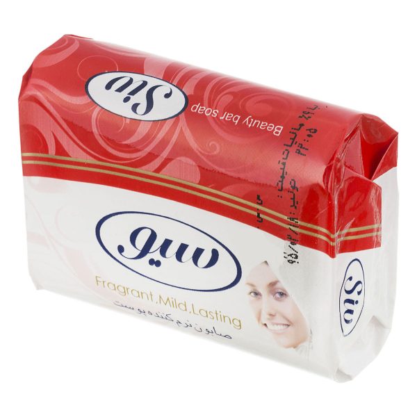 صابون دستشویی صورتی طرح چهره 90 گرمی سیو