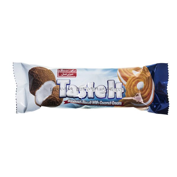 بیسکویت کرمدار نارگیل 45 گرمی شیرین‌عسل
