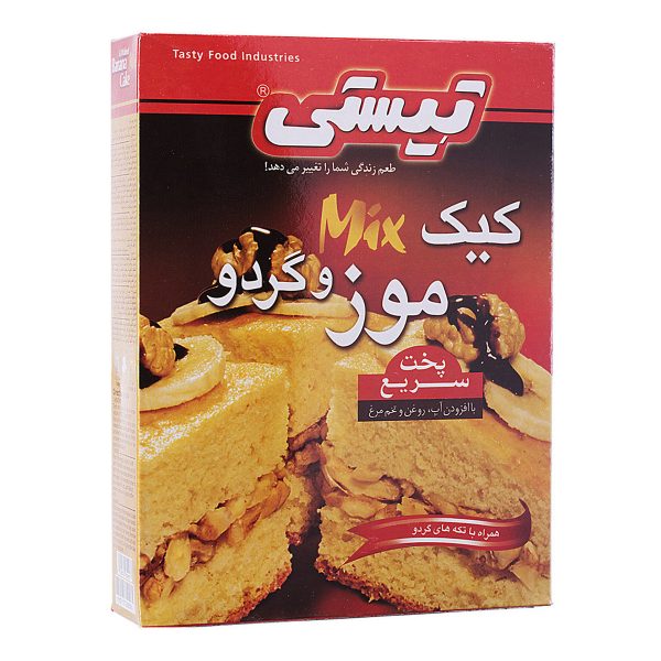 پودر کیک موز و گردو 500 گرمی تِیستی