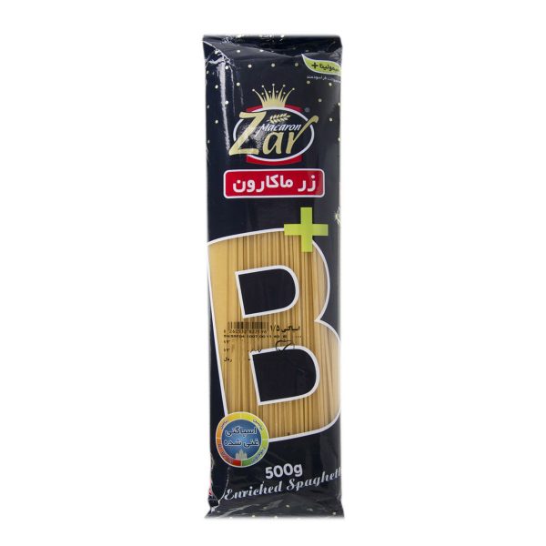 ماکارونی رشته‌ای 1.5 غنی شده 500 گرمی زر‌ماکارون