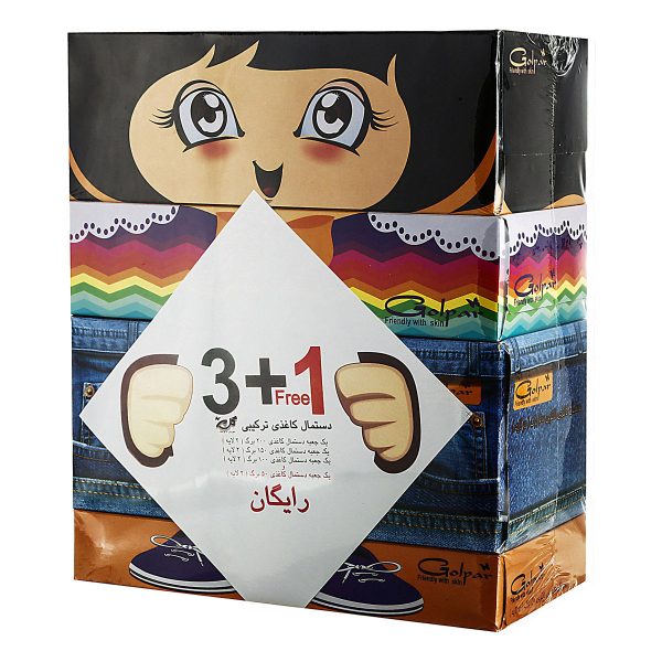 دستمال کاغذی عروسکی (1+3) عددی گل‌پر