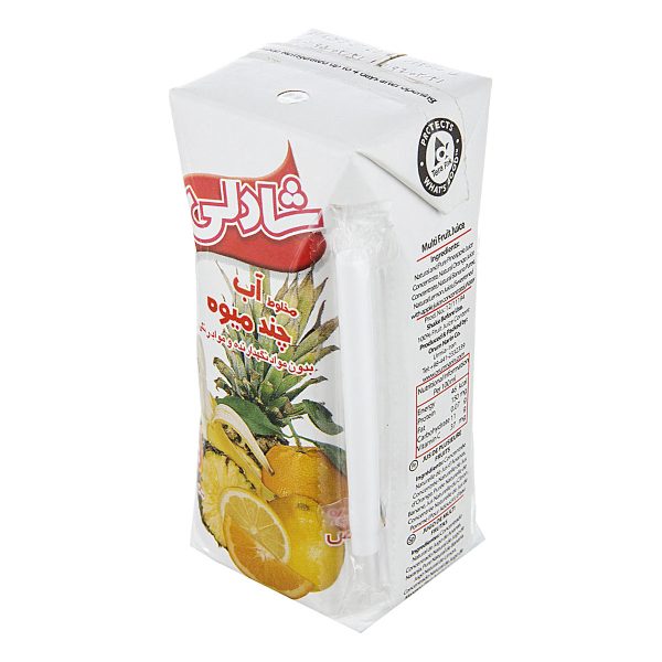آبمیوه چند میوه بدون شکر 200  میلی‌لیتری شادلی