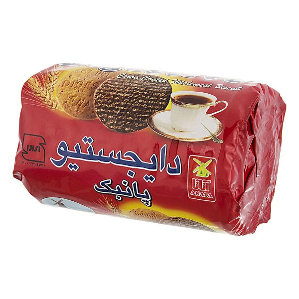 بیسکویت دایجستیو شکلاتی پانبک 220 گرمی آناتا