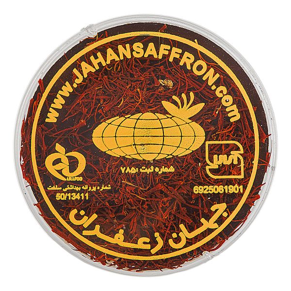 زعفران قوطی ساده 1 گرمی جهان‌زعفران