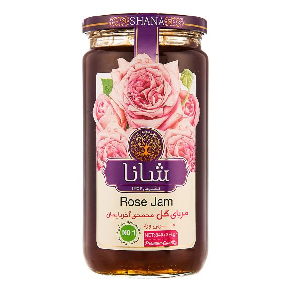 مربا گل محمدی 840 گرمی شانا