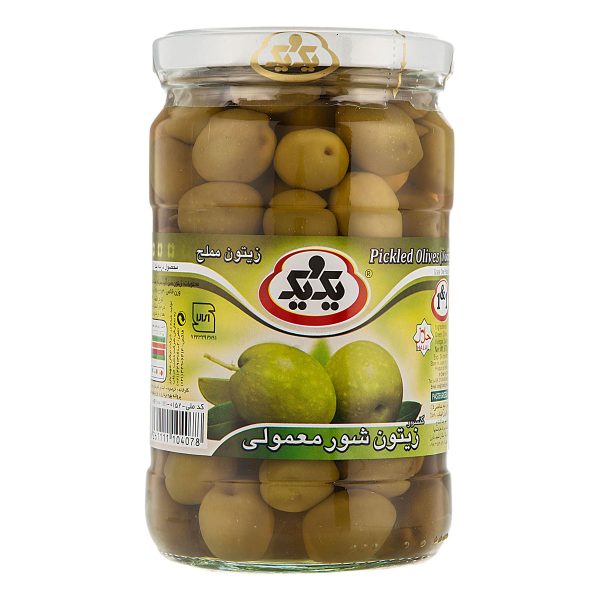 زیتون شور معمولی 670 گرمی یک‌ویک