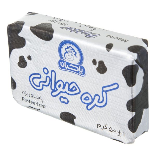 کره حیوانی پاستوریزه 50 گرمی پاکبان