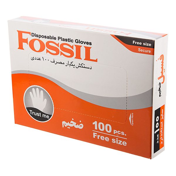 دستکش یکبار مصرف 100 عددی فسیل