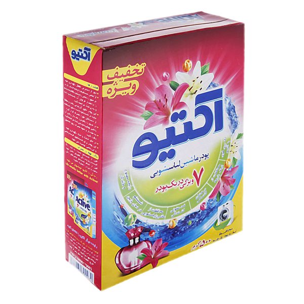 پودر ماشین لباسشویی 7 کاره صورتی 500 گرمی اکتیو