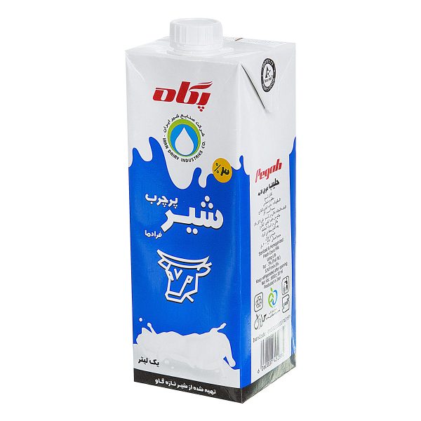 شیر فرادما پر چرب 3 درصد 1 لیتری پگاه