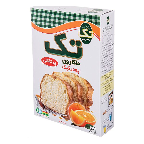 پودر کیک پرتقالی 500 گرمی تک‌ماکارون