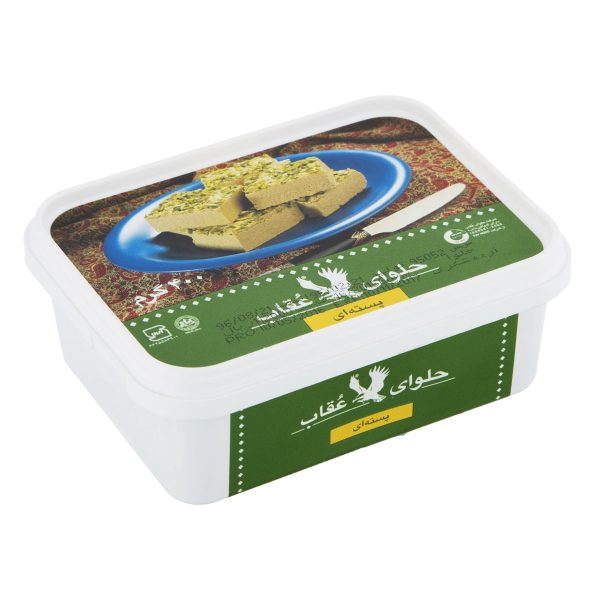 حلوا ارده با پسته‌ و بادام زمینی 400 گرمی عقاب