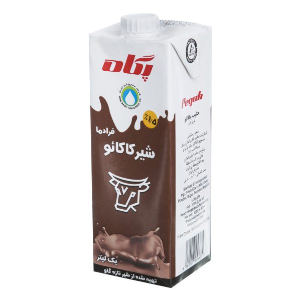 شیر کاکائو فرادما کم چرب 1.5 درصد 1 لیتری پگاه