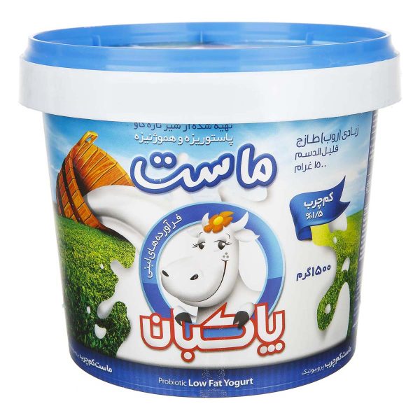 ماست پروبیوتیک کم‌چرب 1،5 کیلویی پاکبان