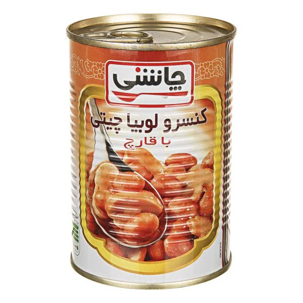 کنسرو لوبیا چیتی با قارچ 430 گرمی چاشنی