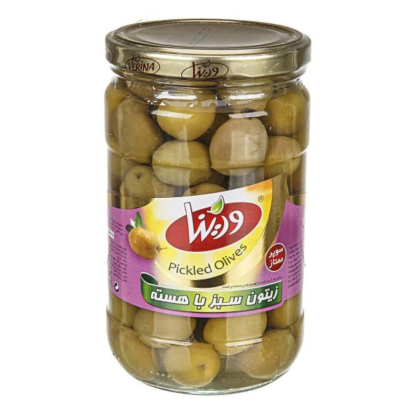 زیتون سبز با هسته 690 گرمی ورینا