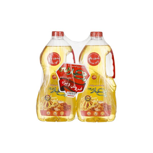 روغن مخصوص سرخ کردنی بدون پالم 2 عددی 1800 میلی‌لیتری بهار الماس
