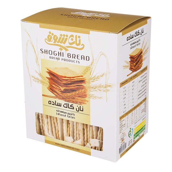 نان کاک ساده با سیاهدانه 400 گرمی نان‌شوقی