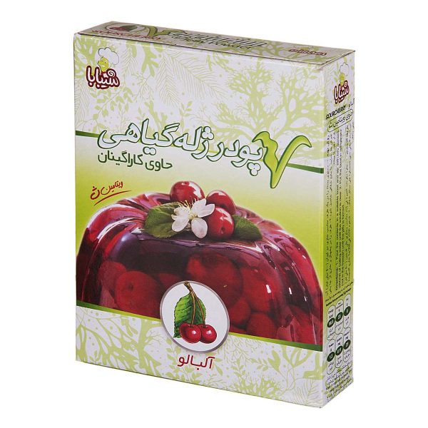 پودر ژله گیاهی آلبالو 100 گرمی شیبابا
