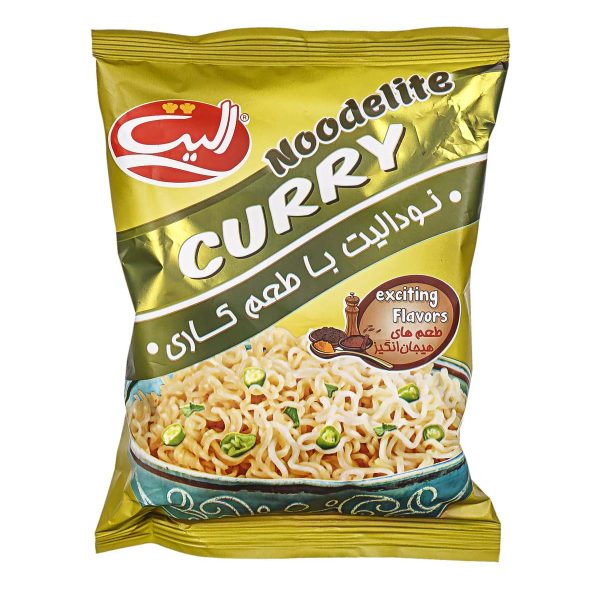 نودل با طعم کاری 75 گرمی الیت