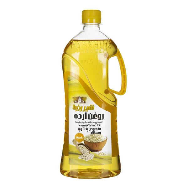 روغن ارده مخصوص پخت و پز و سالاد 980 میلی‌لیتری شیررضا