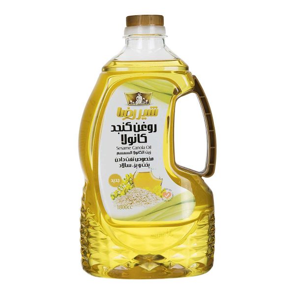 روغن کنجد کانولا 1.8 لیتری شیررضا