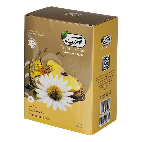 دمنوش گیاهی مخلوط بابونه 75 گرمی مهرگیاه