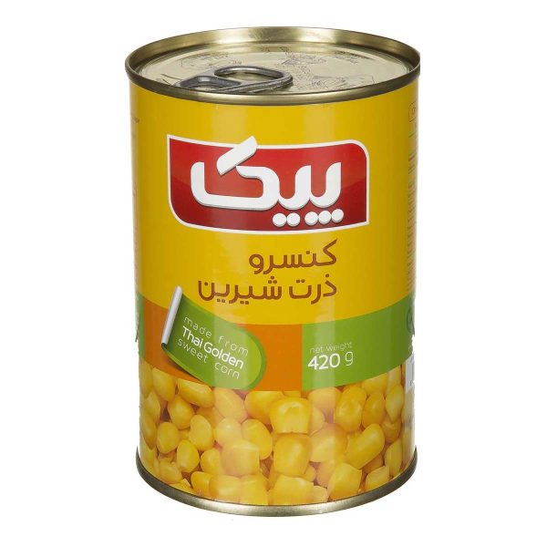 کنسرو ذرت شیرین 420 گرمی پیک