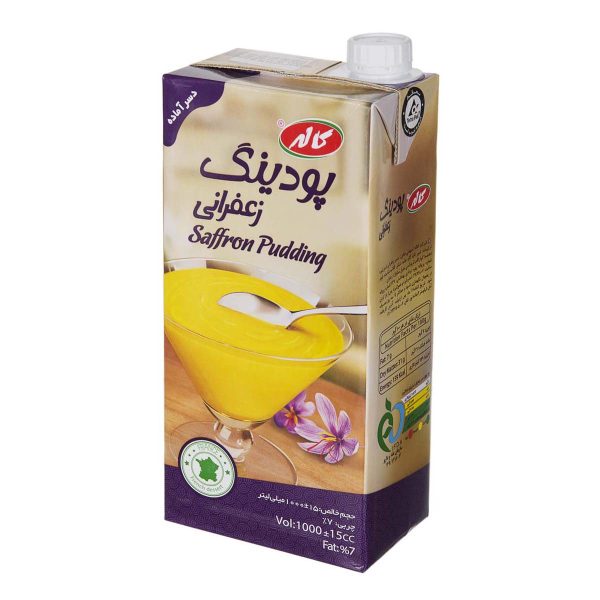 دسر آماده پودینگ زعفرانی 1000 میلی‌لیتری کاله