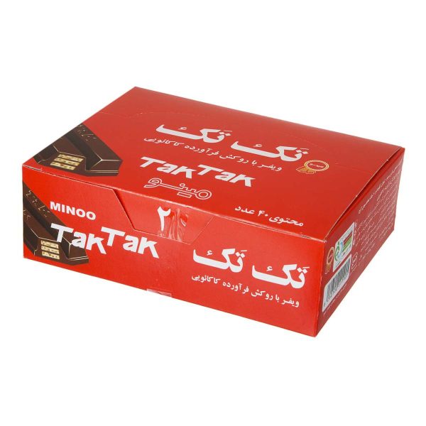 ویفر با روکش فرآورده کاکائویی 40 عددی مینو