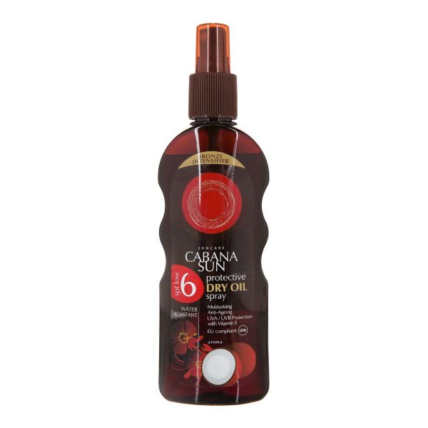 روغن خشک برنزه کننده قوی آفتاب با spf 6 با حجم 200 میلی لیتری کاباناسان