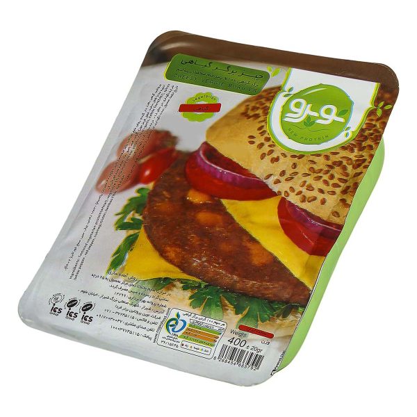 چیزبرگر گیاهی بر پایه گندم 400 گرمی نوپرو