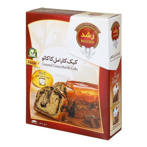پودر کیک کارامل کاکائو 500 گرمی رشد