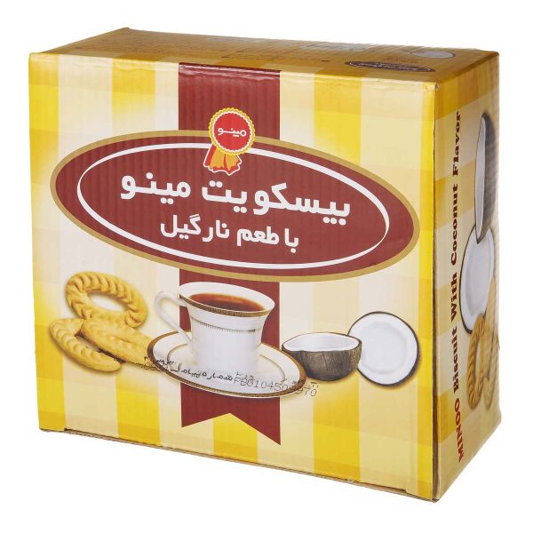 بیسکویت با طعم نارگیل 700 گرمی مینو
