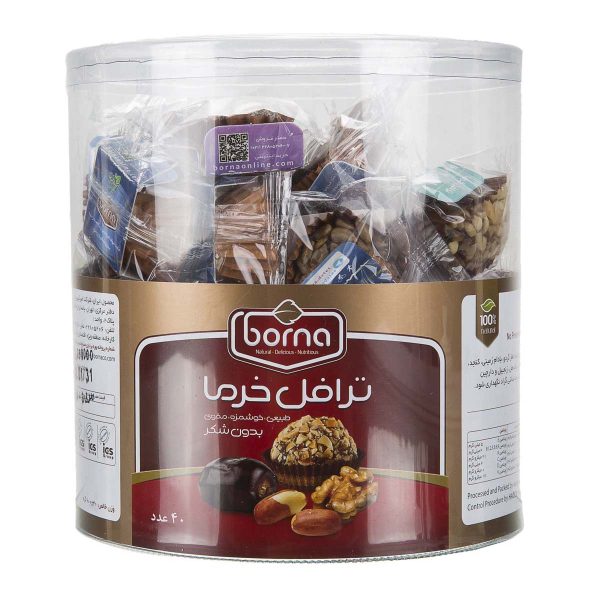 ترافل خرما 40 عددی 600 گرمی برنا