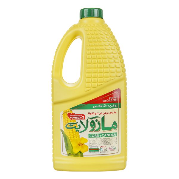 روغن ذرت و کانولا 1800 میلی لیتری مازولایت