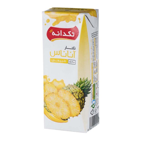آب آناناس 200 میلی‌لیتری تکدانه