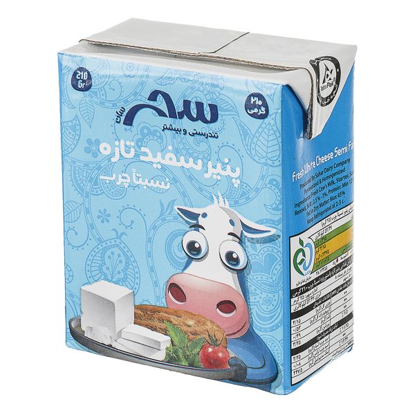 پنیر سفید نسبتا چرب 210 گرمی سحر