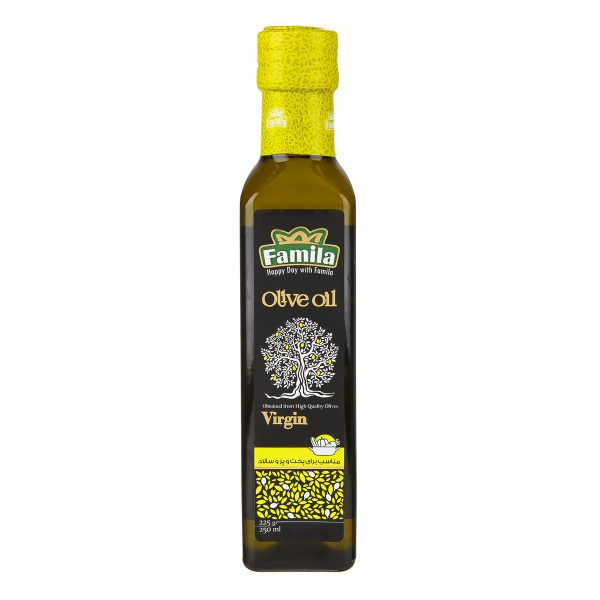 روغن زیتون بکر مناسب پخت و پز و سالاد 250 میلی‌لیتری فامیلا