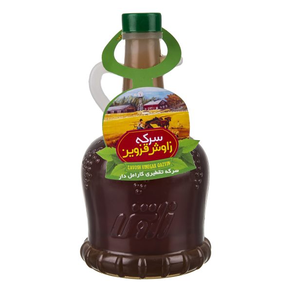 سرکه قرمز تقطیری کارامل دار 500 گرمی زاوش قزوین