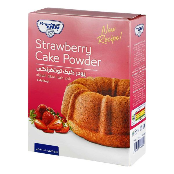 پودر کیک توت فرنگی نیمه آماده 500 گرمی پگاه