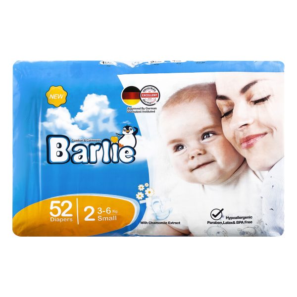 پوشک بچه سایز 2 (3-6 کیلوگرم) 52 عددی بارلی