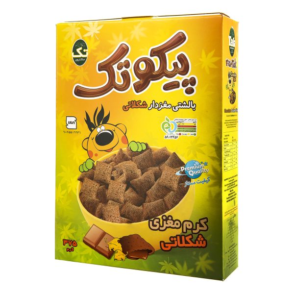 پیکوتک بالشتی مغزدار شکلاتی 375 گرمی تک‌ماکارون