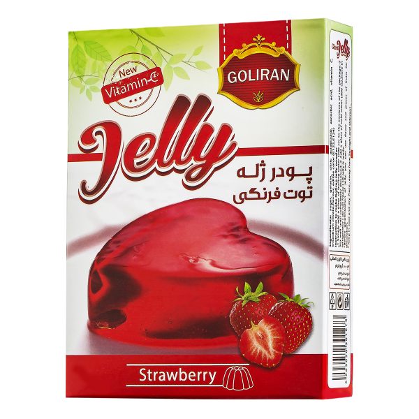 پودر ژله با طعم توت فرنگی 100 گرمی گلیران