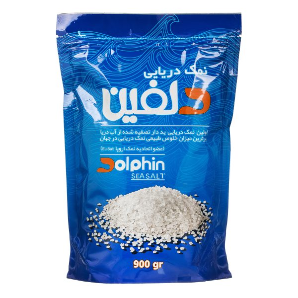 نمک دریایی 900 گرمی دلفین