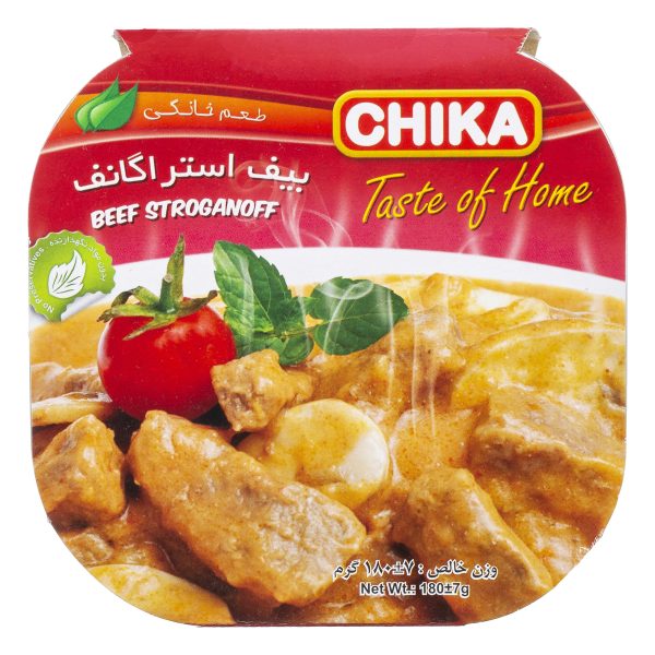 کنسرو بیف استراگانف 180 گرمی چیکا